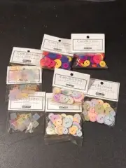 Assorted Mixed Colors Button Packs (Circle & Square) By Hero Arts