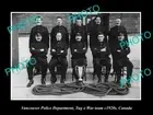 OLD 8x6 HISTORIC PHOTO OF VANCOUVER CANADA THE POLICE TUG O WAR TEAM c1920s
