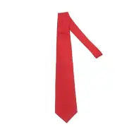 Luciano Barbera NWT Neck Tie in Solid Red 100% Silk Made in Italy