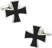 [JYHLSHBA] Cufflinks For Men 1 Pair Of French Lacquered Cross Cufflinks Men'S Women'S French Shirt Cufflinks