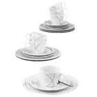 Seltmann Weiden Trio Coffee Tableware, Highline Porcelain Dishwasher Safe 18-pcs