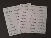 54 Pantry Storage Labels Spice & Herb Kitchen Stickers Jar Labels Food Storage