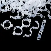 200 Pcs Plant Support Clips,Plastic Clips for Securing Plants,Tomato Vine Clips,Plant Fixing Clips,Garden Clips,White