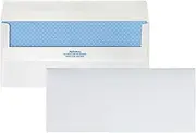 Quality Park Redi-Seal Security Tint Envelopes, #10, White, 500/Box (11218)