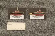 JANET M McALLISTER Tractor Tug Lapel Pin & Tie Bar 2 Items - Tugboat - Towboat