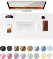 YSAGi Leather Desk Protector, Office Mat, Large Mouse Mat, Non-Slip PU Leather