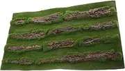 Totority Simulation Grass Mats for Turtle Tanks Artificial Grass Basking Platform with Realistic Bark Texture Easy to Clean for Indoor and Outdoor Use