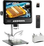 DM402 Pro 2K Digital HDMI Microscope Cam 1200x 10.1" IPS LCD Screen 24MP