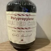 G & G Handcraft Polypropylene Braided 6 mm Macrame Cord Block 100 yds 91 m