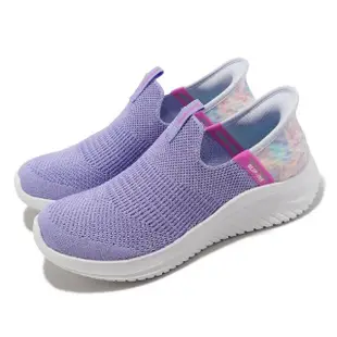 【SKECHERS】童鞋 Ultra Flex 3-Colory Wild Slip-Ins 中童 紫 套入式 記憶鞋墊(303801LLVMT)