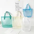 Transparent Makeup Case Mesh Beach Bags Portable Handle Bag Outdoor