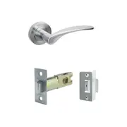 Zanda Apollo Door Handle Entrance Lever Set Satin Chrome