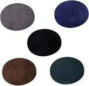 Angoily 25 Pcs 5 Suede Fabric Patches Kit Colors for DIY Applique Repair Decoration for Sweaters Coats Jeans and More Versatile Patchwork Stickers for Clothing