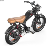 20" 1000W 48V 20Ah Electric Bike Mountain Bike e-MTB Off-Road E-Bike Brown Seat
