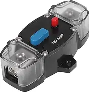X AUTOHAUX DC 12-24V 300Amp Circuit Breaker Audio Inline Fuse Holder Protector for Car Truck Boat RV