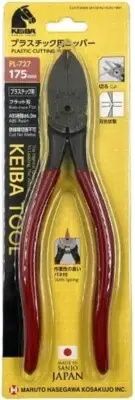KEIBA PL-727 Nipper Plier Flat Blade For Plastic from Japan #305