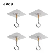 Traceless Ceiling Hook Bundle Convenient Set of 4 Hooks for Various Uses