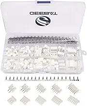 GeeBat 460pcs 2.54mm JST-XH Connector Kit with 2.54mm Female Pin Header and 2/3 / 4/5 / 6 Pin Housing Connector Adapter Plug (JST Connector Kit)