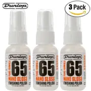 3-PACK Dunlop 6601 Pure Formula 65 Nano Gloss Finishing Polish 1oz