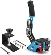 64 Bit USB Handbrake with Clamp for PC Windows Sim Racing Games G25 G27 G29 T500 FANATECOSW Dirt Rally with Handle Grip Blue