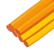 Mini Hot Glue Sticks for Glue Gun 4-inch x 0.28-inch Clear Orange 6Pcs