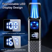 Portable Butane Lighter Metal Blue Flame Refillable Gas Lighter Windproof Gift