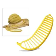 Practical Banana Cutter Fruit Slicer Chopper Chic kitchen Gadgets Tools Yellow