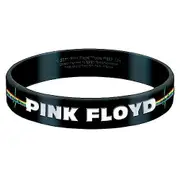 Pink Floyd Pulse Rubber Logo Wristband Black/White One Size