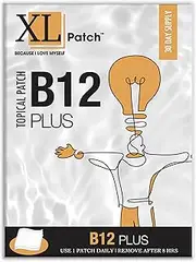 XLPatch Activated Methyl B12 Patches 30 days - Maintains Vitamin B12 in normal range - Vitamin B Aids in Metabolic Reactions & Amino Acid Synthesis