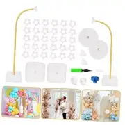 8.2ft & 6ft Balloon Arch Kit Free Bending Shape Half Balloon Arch Stand with