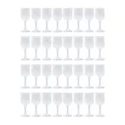 32pc Lemon & Lime Crystal Deco Plastic Reusable Indoor/Outdoor Wine Cup 220ml