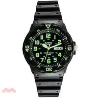 在飛比找三民網路書店優惠-卡西歐CASIO MRW-200H-3B手錶 黑/綠