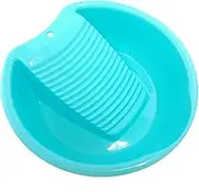 Ohisu Blue Washboard Basin for Hand Washing Clothes and Small Delicate Articles