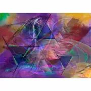 ACEO Art Card Abstract Print (2.5" x 3.5") Balanced Dynamic - Signed by Artist
