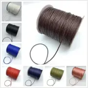 0.5/0.8/1.0/1.5/2.0mm Waxed Cotton Cord Waxed Thread Cord String Strap Necklace