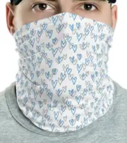 Neck Gaiter: Lots of COWBOYS Hearts - custom Face Mask. Protection w/ style!