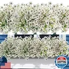 Uieke 72 Bundles Outdoor Artificial Flowers UV Resistant Outdoor Fake Flowers