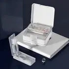 Compact Pill Storage Container Cutter with Case Double-layered Box Three