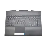 New For HP Omen 15-DH AM2JZ000430 Palmrest RGB Backlit Keyboard Touchpad 15.6in