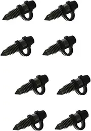 8 Sets Dustproof Motorcycle Brake Bleed Screw Cap Caliper Bleed Bolt Made of Plastic Steel Strong Simple Installation