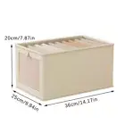 Visible Clothing Storage Box With Lid Household Clothes Quilts Toys Storage Box