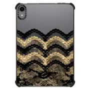 iPad mini (6th gen) iPad Impact Case Black and Gold Lace Layers