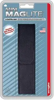 Maglite Nylon Full Flap Belt Holster for AAA Cell Mini Flashlights, Black