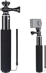 WOLFANG Action Camera Selfie Stick Compatible with Gopro/DJI/Surfola/Apexcam Action Camera