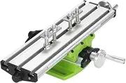 Mini Milling Machine Work Table Vise Portable Compound Bench X-Y 2 Axis Adjustive Cross Slide Table, for Bench Drill Press 12.2inches-3.54"