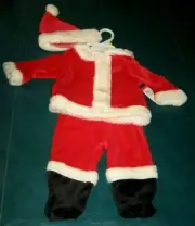 NEW Little Wonders Infant / Boys 3-Piece SANTA Outfit - Size 3 to 6 Months