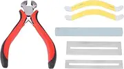 Mellisso Guitar Clean Polish Tools 6 Pieces Professional Luthier Tools Repair Kit Fret Cutter Wire Guitar Tool Set