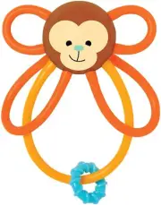 Manhattan Toy Winkel Monkey Rattle & Sensory Teether, 4"