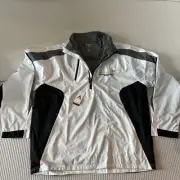 Antigua Golf Windbreaker Jacket Men’s XL White Quarter Zip Pullover NWT