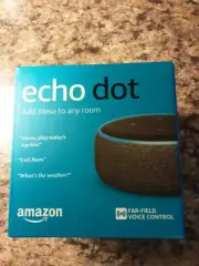 NEW Amazon Echo Dot 3rd Generation In Black/ Heather Gray. Sealed And Unopened.